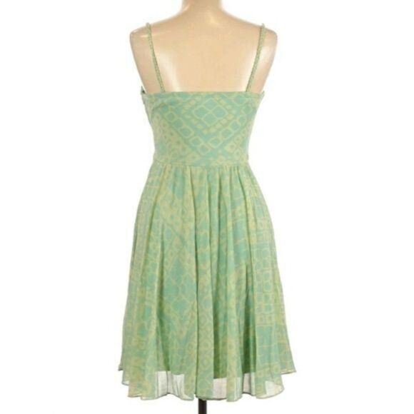 Sangria Dress Sweetheart Pintuck Bustier Braided Strap Tea Length Pastel 10P - Picture 3 of 6